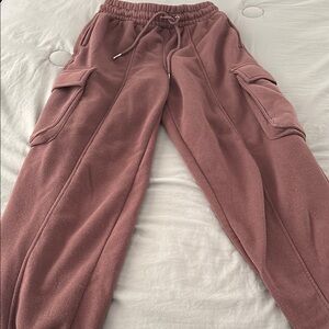Brown  Cargo Sweatpants